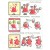 Patterned sheet Santa
