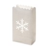 Luminaria Paper lantern Snowflake 26,5 x 15,5 x 9 cm, 10 pcs