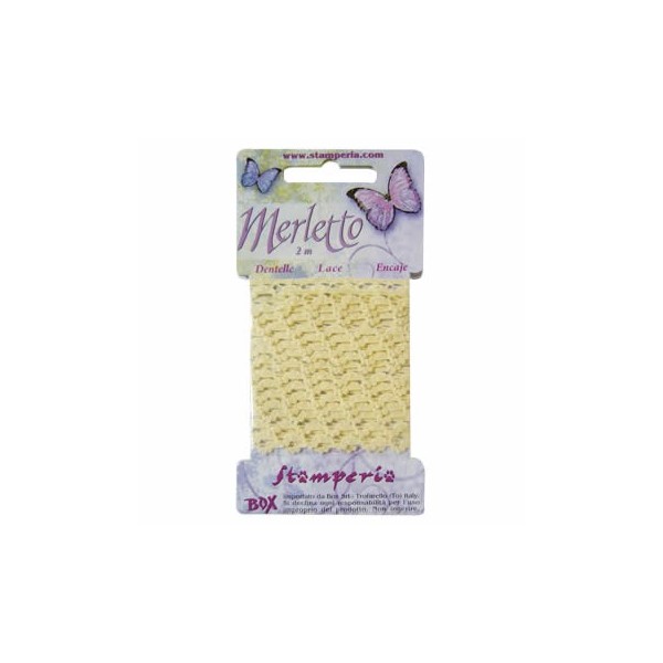 Stamperia - Dentelle 1cm/2m, beige