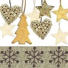 Serviette Natural Xmas, 1 Stk