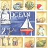 Napkin Ocean, 1 piece