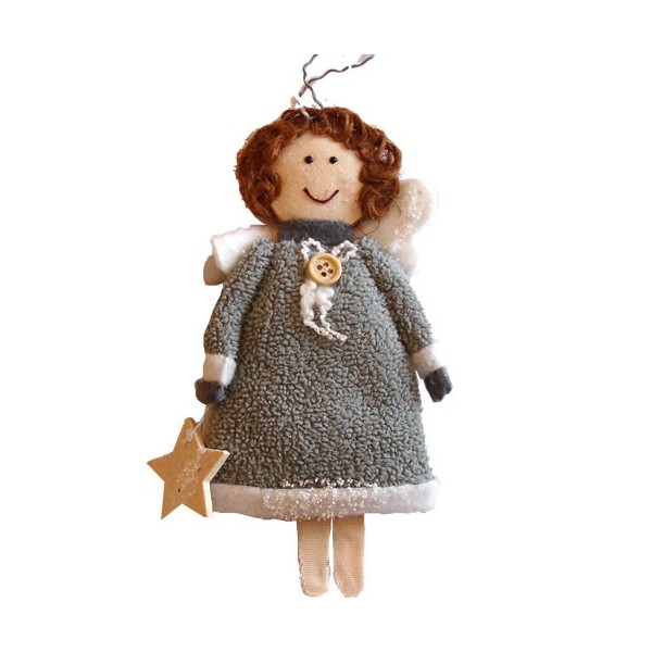Ange en polaire / textile 15cm