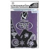 Iron-on fabric, glitter purple