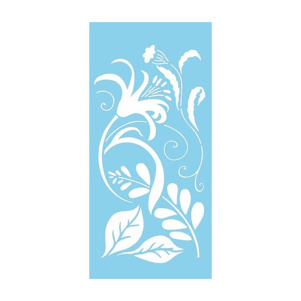 Plantilla Flowers and Ornam. 15x30cm