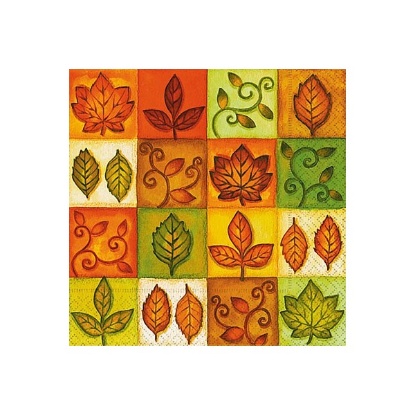 Serviette Different Leaves, 1 pce