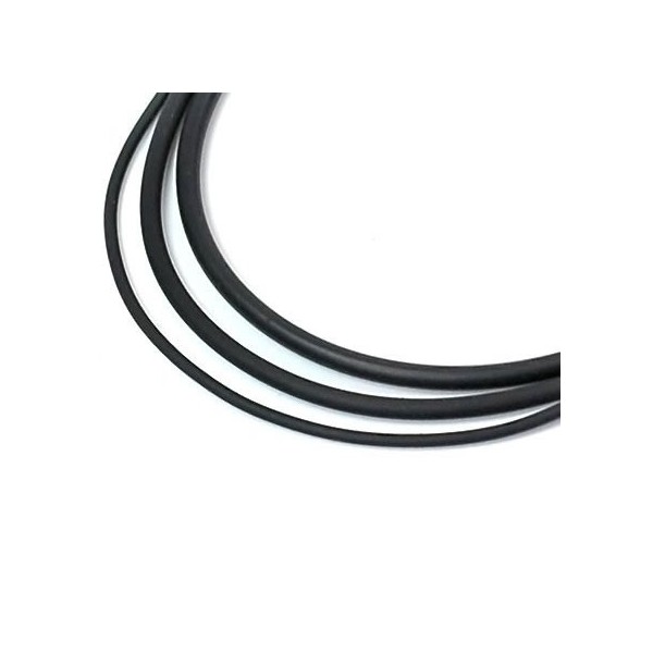 Kautschukband schwarz, 2mm/1m