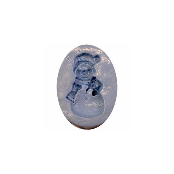 Molde de silicona "boneco de nieve", 5cm