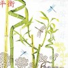 Serviette bambou/libellules, 1 pce