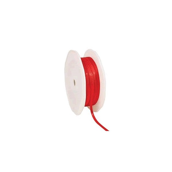 Satin ribbon, red, 3mm/10m