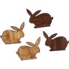 Wooden rabbits, 3cm, 12 pcs