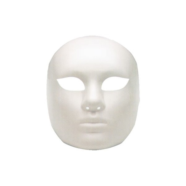 Masque en plastique blanc Pantomime