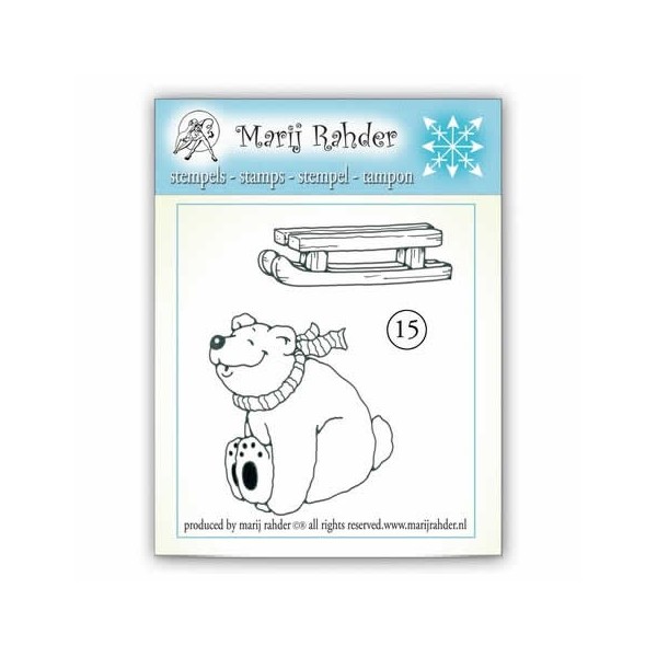 Clear stamp - Polar bear 6x8.5cm