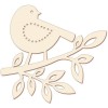 Wooden board Bird 30cm