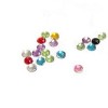 Strass ronds 4mm, assortis, 20 pcs