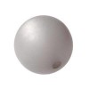 Polaris 10mm round, frosted grey, 5 pcs