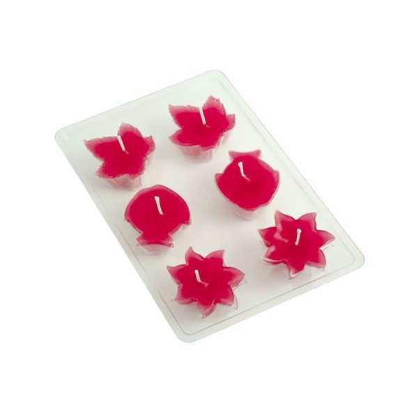 Molde para velas flotante, sol/pescado/hoja