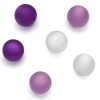 Polaris ronde 10mm, mix violet, 16 pcs