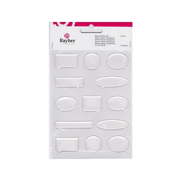 Clear Epoxy stickers