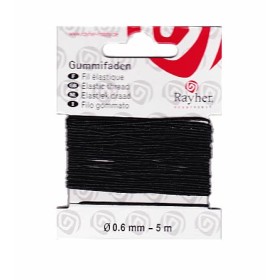 Fil élastique Ø 0.6mm/5m, noir