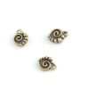 Colgante espiral bronce 12mm, 5 unidades