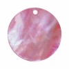 Pendentifs en nacre Ø18mm, rose