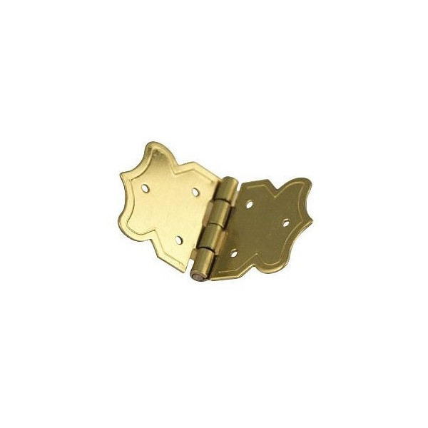 Deco hinges, brassed, 25x37mm