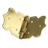 Deco hinges, brassed, 25x37mm