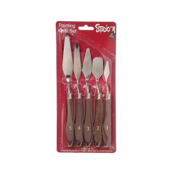 Palette knifes set, 5 pcs