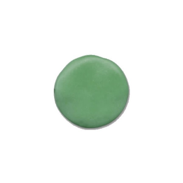 Cuenta forma Guijarro 40mm, 1 pza, verde