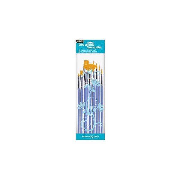 Pébéo Set of brushes, 8 pcs