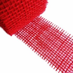 Juteband 40mm/1m, rot