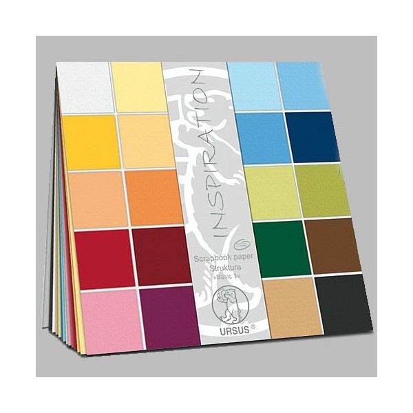 Ursus Struktura Basic 1 - Cardstock assortment, 25 sheets