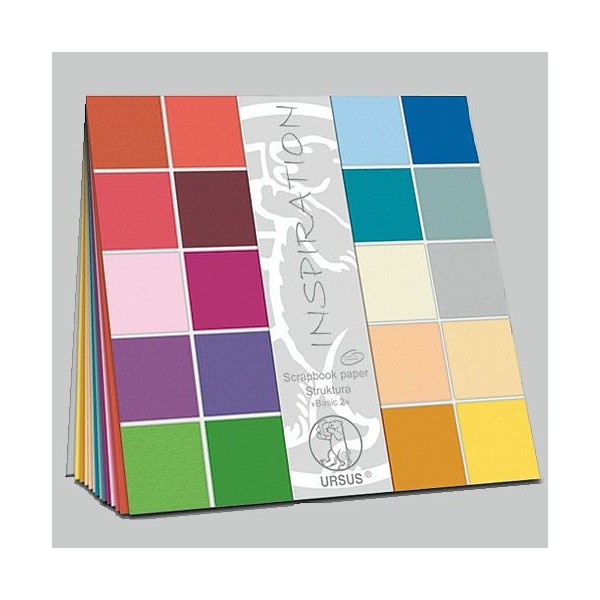 Ursus Struktura Basic 2 - Cardstock assortment, 25 sheets