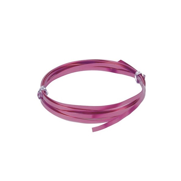 Hilo aluminio plano 1x5mm, 2m, lila
