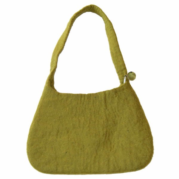 Sac à main en feutre olive