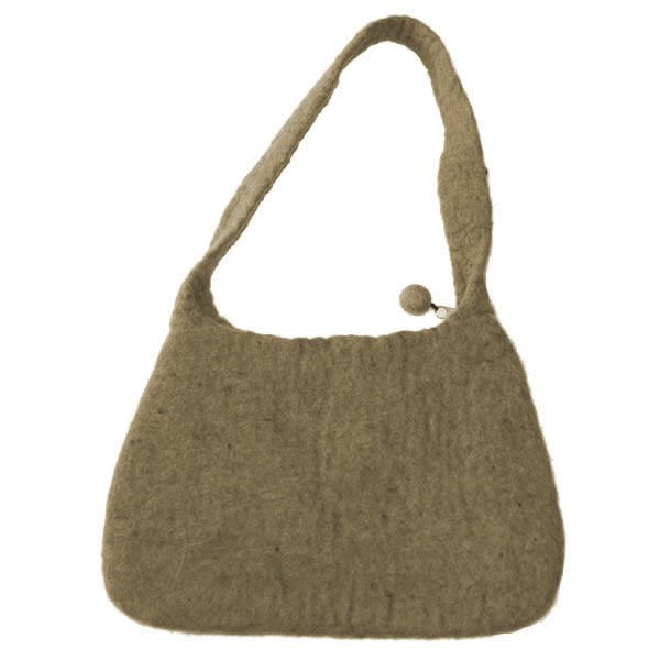 Felt Handbag, natural