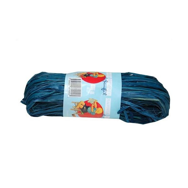 Raffia, blue, 50g