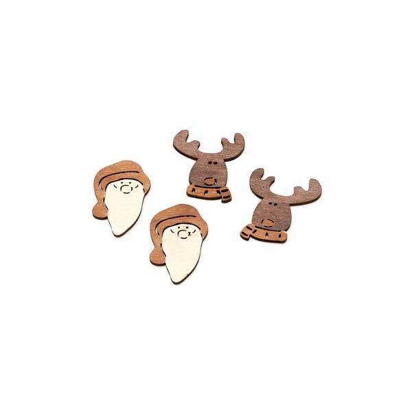 Wooden items, reindeer / Xmas