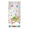 Square bag clear "reindeer", 10 pcs