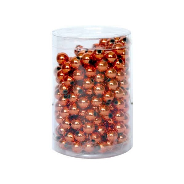 Perles de décoration, 8mm, 75g, cuivre