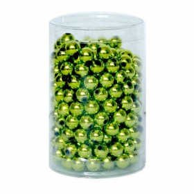 Decoration beads, 8mm, 75g, green