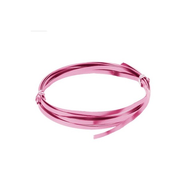 Aluflachdraht 1.2x4mm, 2m, rosa