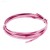 Flat aluminium wire, 1.2x4mm, 2m, pink