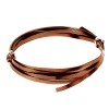 Flat aluminium wire, 1.2x4mm, 2m, brown