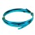 Flat aluminium wire, 1.2x4mm, 2m, turquese