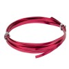 Flat aluminium wire, 1.2x4mm, 2m, red