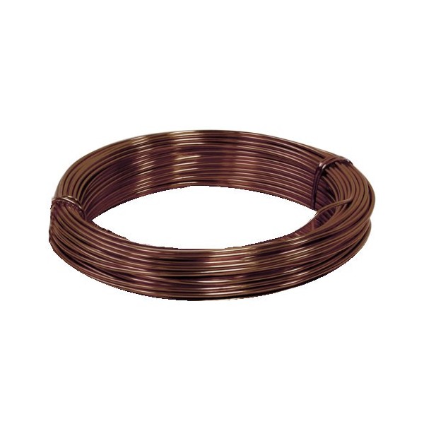 Alu wire, Ø 2mm/2m, brown