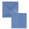 Set 5 cards and envelopes, metallic blue