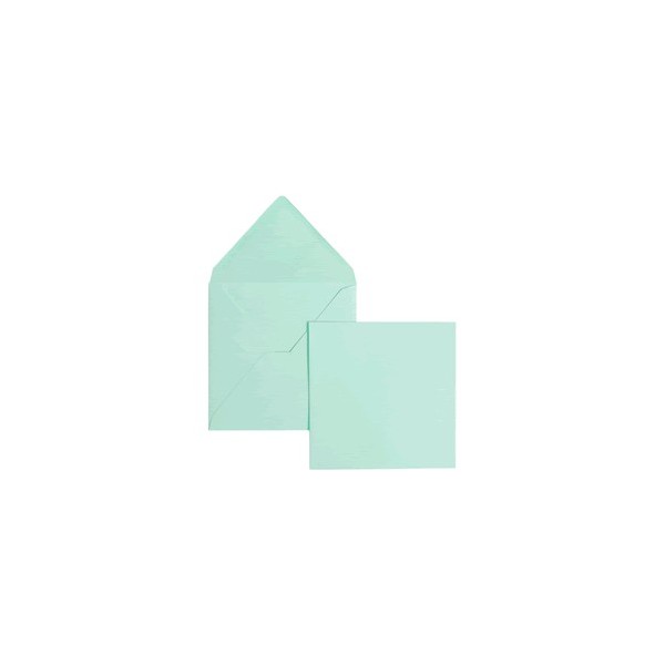 Set 5 cards and envelopes, light blue
