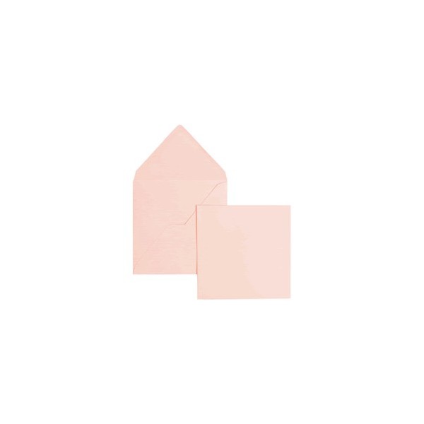 Set 5 cartes et enveloppes, rose